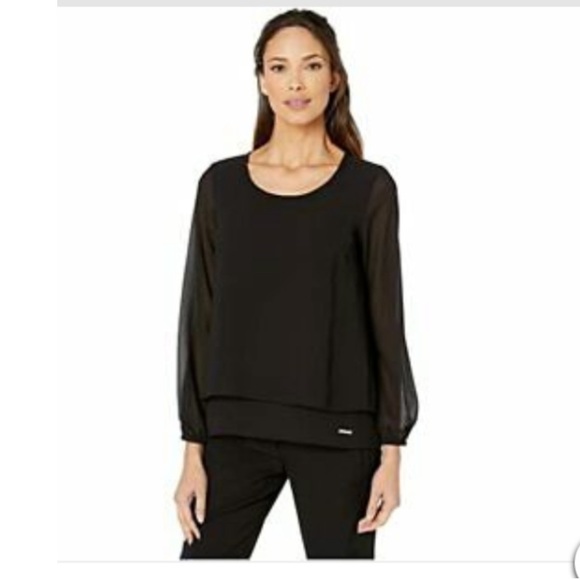 MICHAEL Michael Kors Split back top MF94LYH7R3 - Picture 3 of 6